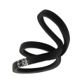 Ready to ship black rubber hard cord double V belt